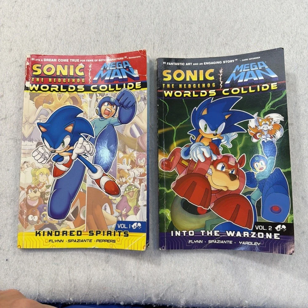 Sonic The Hedgehog / Mega Man: Worlds Collide TPB Volume 1 AND 2 Archie Comics